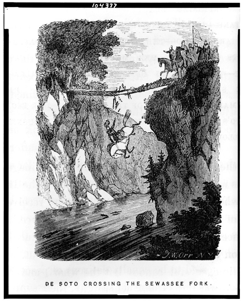 De Soto crossing the Sewassee fork - J.W. Orr, N.Y. LCCN91794400