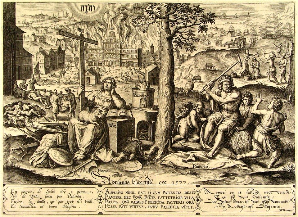 De Spaanse Furie - De verwoesting van Antwerpen 1576 (Hans Collaert, 1577)