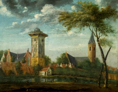 De Smeetoren, het Bartholomeusgasthuis en de Geertekerk te Utrecht Centraal Museum 2580. Free illustration for personal and commercial use.