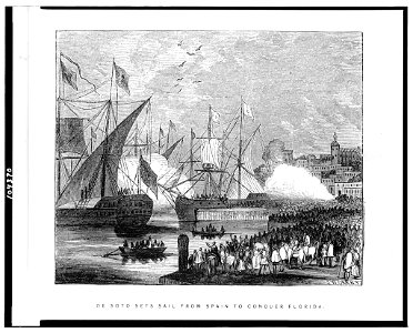 De Soto sets sail from Spain to conquer Florida - J.W. Orr, N.Y. LCCN91789818