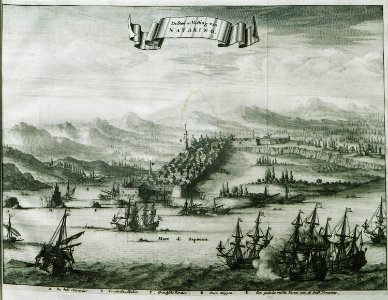 De Stad en Vesting van Navarino - Dapper Olfert - 1688