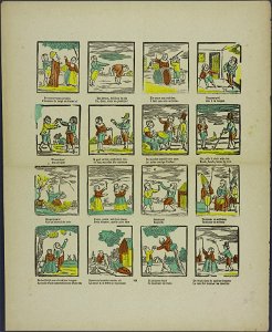De sneeuwman pronkt-Catchpenny print-Borms 0065