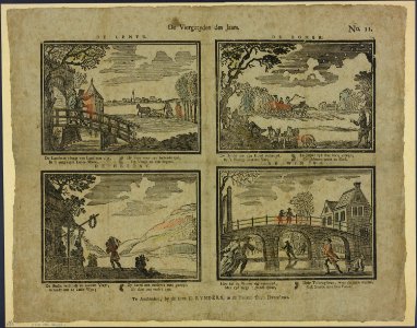 De viergetyden des jaars-Catchpenny print-Borms 0967