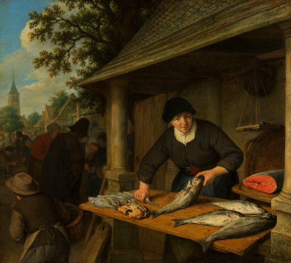 De visvrouw Rijksmuseum SK-A-3246