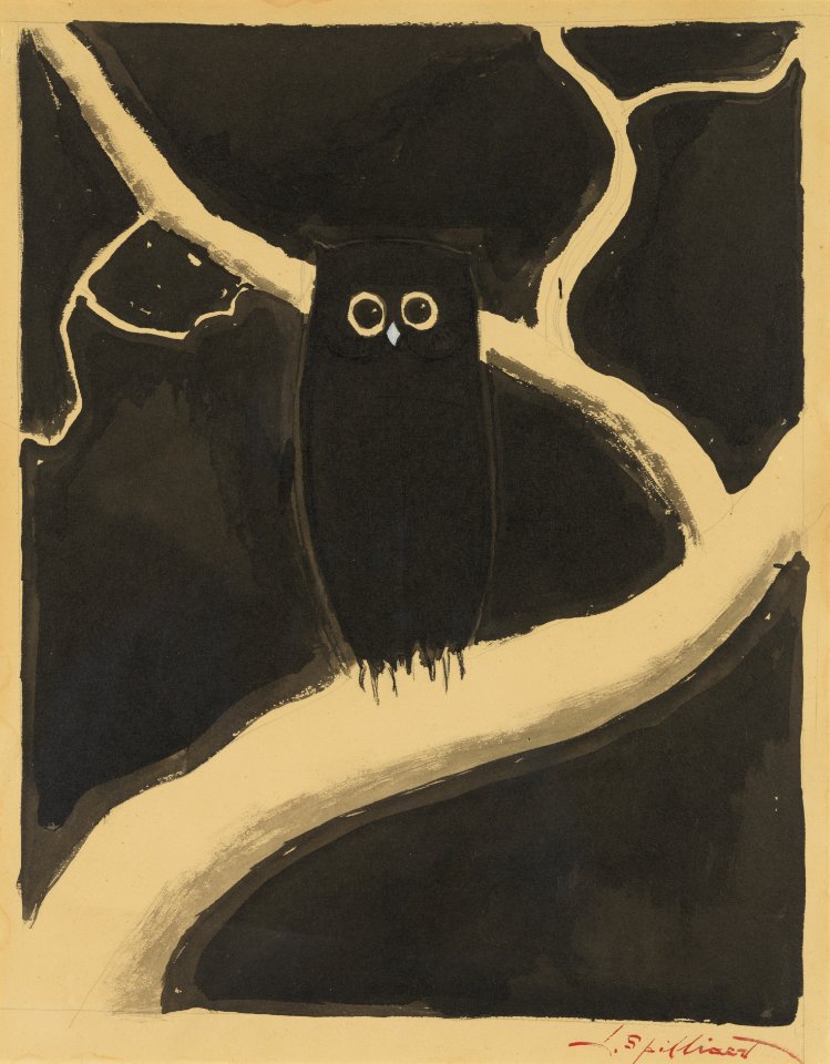 De uil, Léon Spilliaert, Mu.ZEE Oostende, SM000677