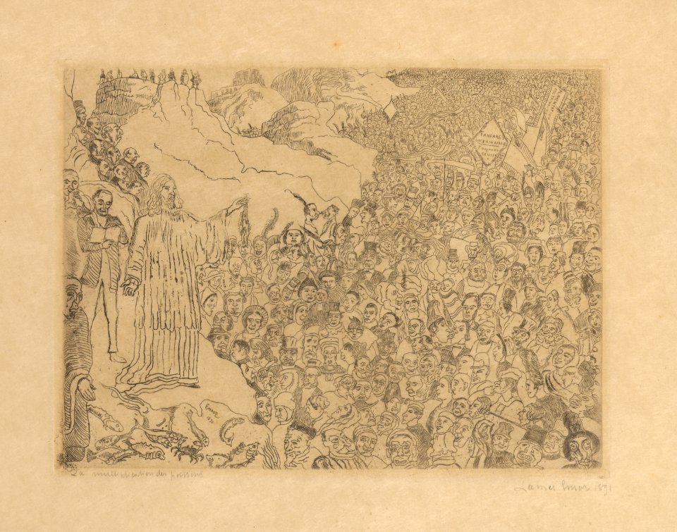 De vermenigvuldiging van de vissen, James Ensor, Mu.ZEE Oostende, SM001427