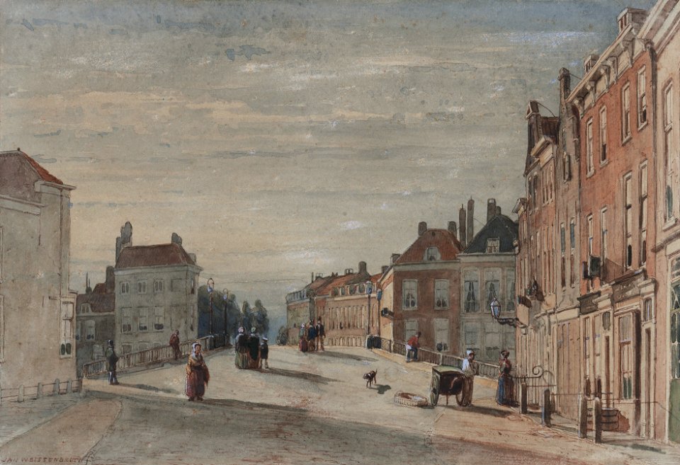 De Wagenbrug te Den Haag, door Jan Weissenbruch