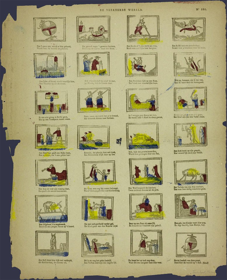 De verkeerde wereld-Catchpenny print-PRENT 0076