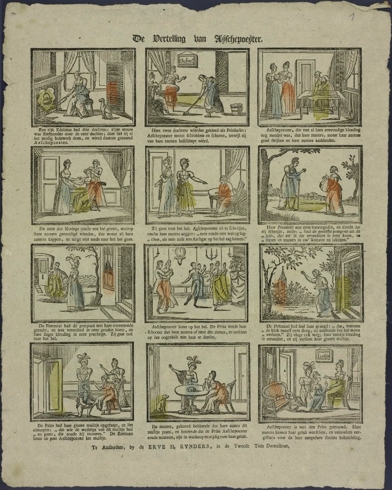 De vertelling van Asschepoester-Catchpenny print-Borms 0873