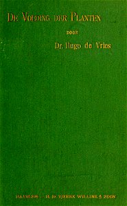 De voeding der planten (1886) - cover