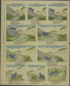 De wolf en het lam-Catchpenny print-PRENT 0114