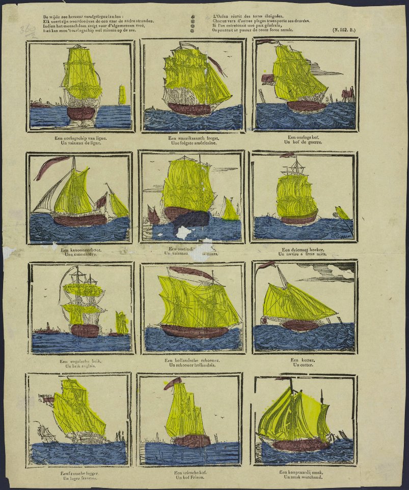 De wijde zee hereent verafgelegen landen-Catchpenny print-Borms 0259