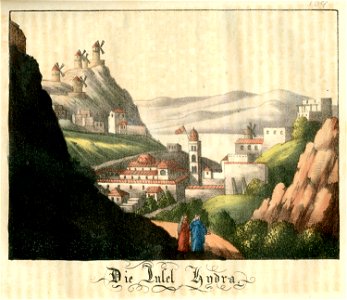 Die Insel Hydra - Griechenland Oder Sitten Bräuche Trachten Und Denkmäler Der Griechen Nach Den Neuesten Und Beste Quellen Bearbeitet - 1825
