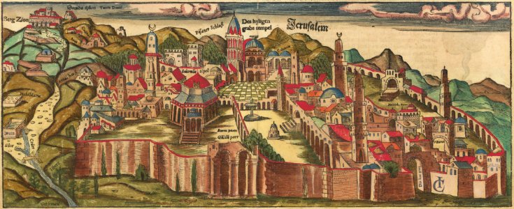Die Heilige Statt Jerusalem Contrafehtet nach Form und Gestalt wie sie Ietz Erbauwen ist (cropped)
