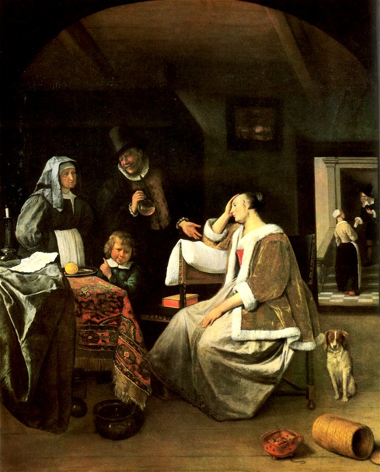 Die Liebeskranke by Jan Steen