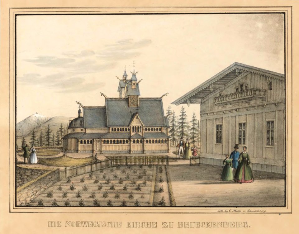Die norwegische Kirche zu Brueckenberg Carl Theodor Mattis