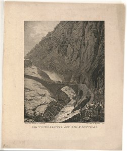 Die teufelsbrücke auf dem St. Gotthard LCCN2004667291