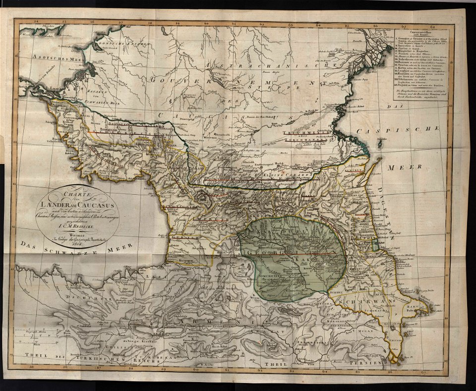 Die Völker des Caucasus nach den Berichten der Reisebeschreiber