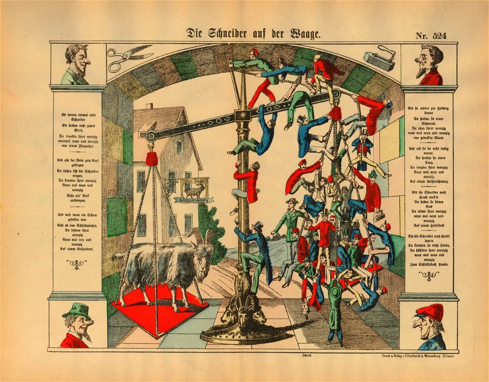 Die Schneider auf der Waage. (Taylors on the scales) (BM 2012,7020.5)