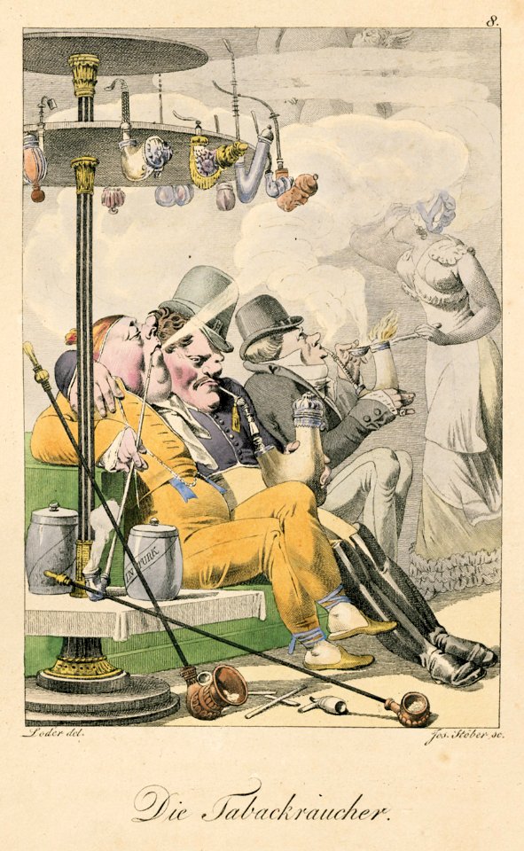 Die Tabackraucher (Zerrbilder menschlicher Thorheiten )