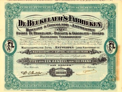 De Beukelaer's Fabrieken 1929