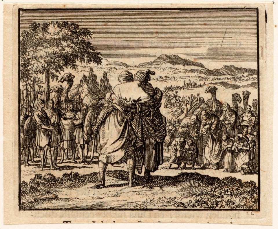 De begroeting van Jacob en Ezau, objectnr A 47795