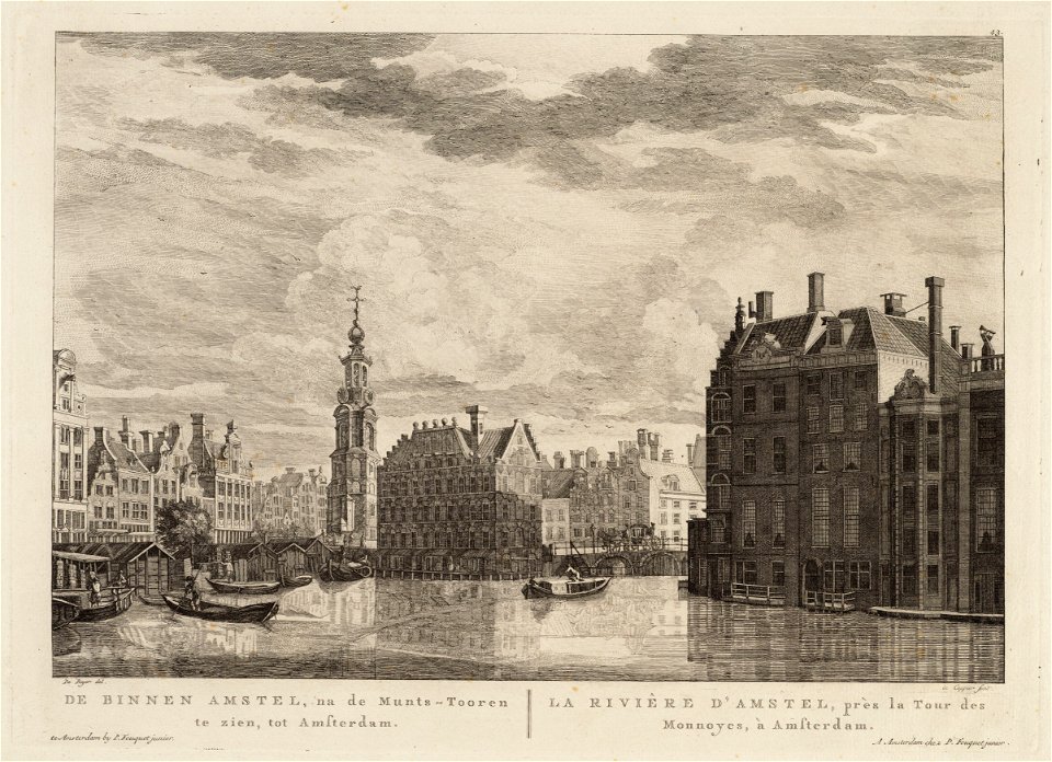 De Binnen Amstel, na de Munts-Tooren te zien, tot Amsterdam