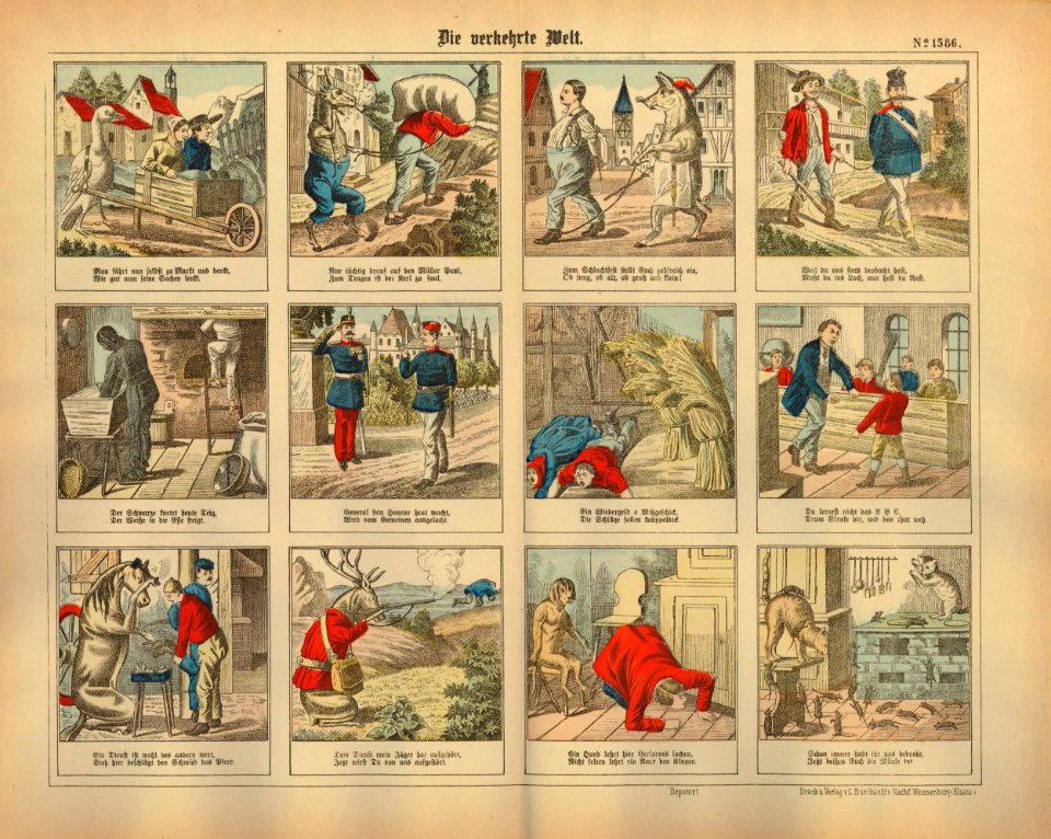 Die verkehrte Welt. (Reversed World) (BM 2012,7020.7)