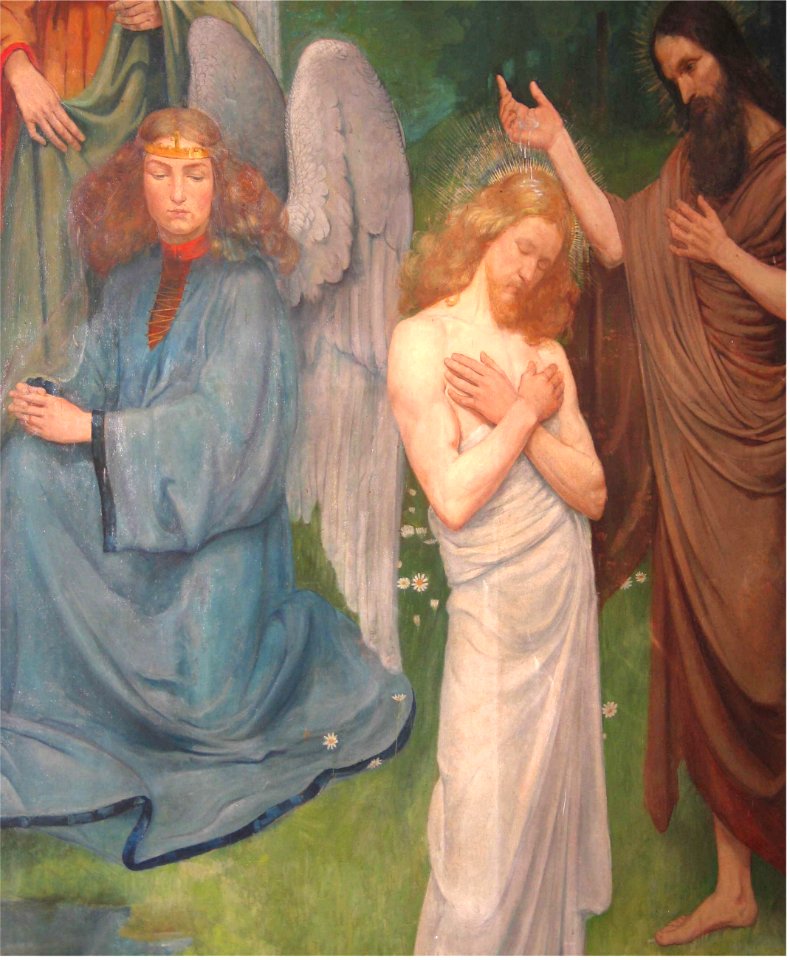 Die Taufe Christi an der Kierch zu Jonglënster