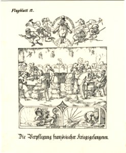 Die Verpflegung französischer Kriegsgefangenen (Feeding French prisoners of war) (BM 1871,1209.4521). Free illustration for personal and commercial use.