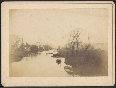 De Boerenwetering gezien in noordelijke richting met in het verschiet de torens van het Rijksmuseum, Afb ANWZ00433000001