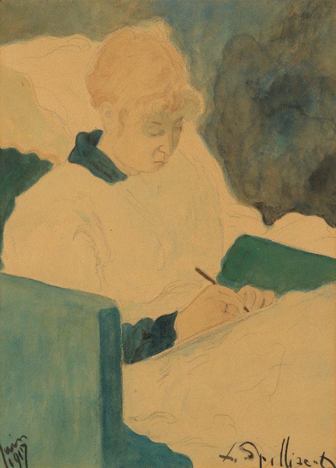 De briefschrijfster, Léon Spilliaert, Mu.ZEE Oostende, SM000061