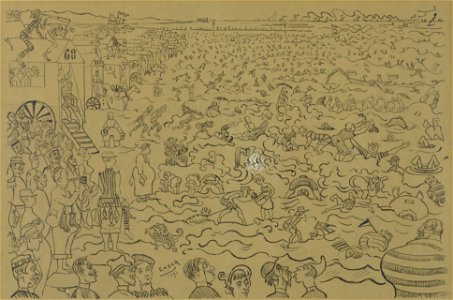 De baden van Oostende, James Ensor, Mu.ZEE Oostende, SM000762