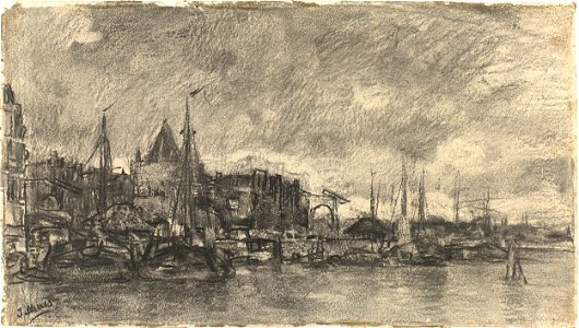 De Buitenkant met de Schreierstoren te Amsterdam Rijksmuseum SK-A-3674