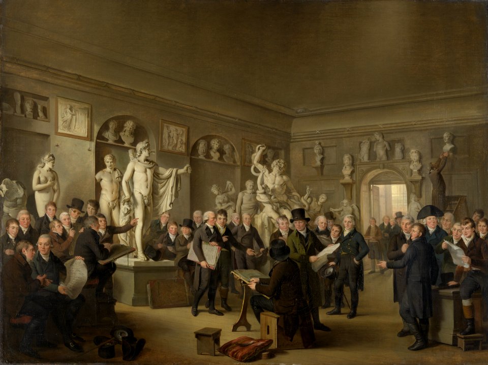 De beeldenzaal van de Maatschappij Felix Meritis Rijksmuseum SK-C-537