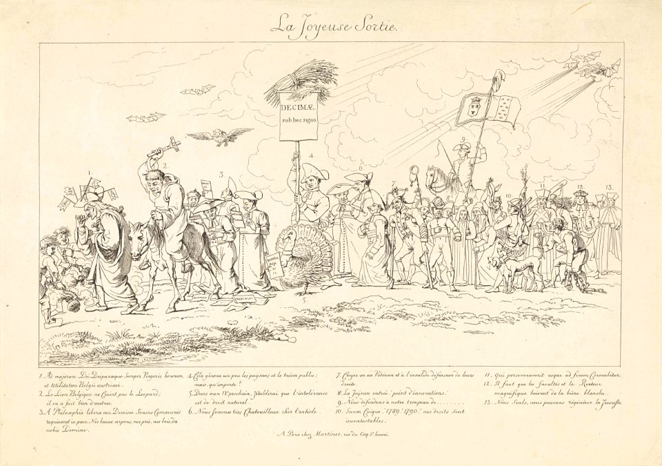 De blijde uittocht, 1815