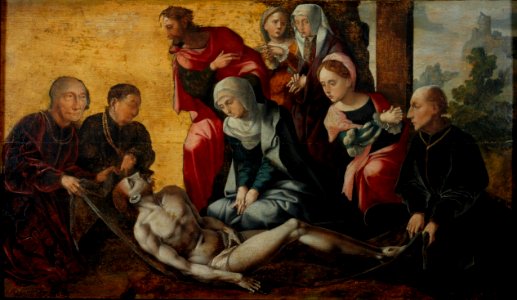 De bewening van Christus met portretten van de familie van Egmond Centraal Museum 11208
