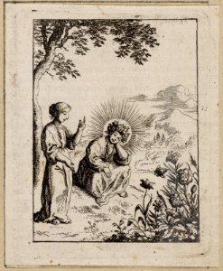 De ziel met Jezus in beschouwing van het ontluikende groen, objectnr A 19280