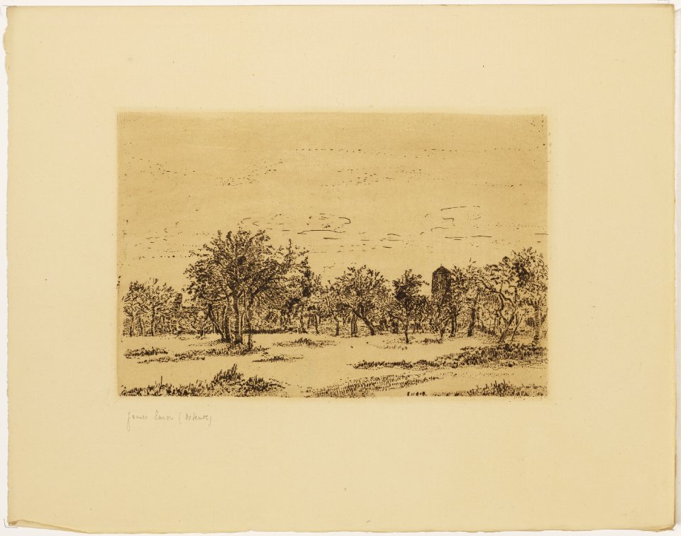 De boomgaard, James Ensor, Mu.ZEE Oostende, MZ000083o