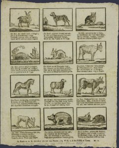 De bok, de vriend van u, ô jeugd! Die u de schuldelooste vreugt-Catchpenny print-SMC K 0015
