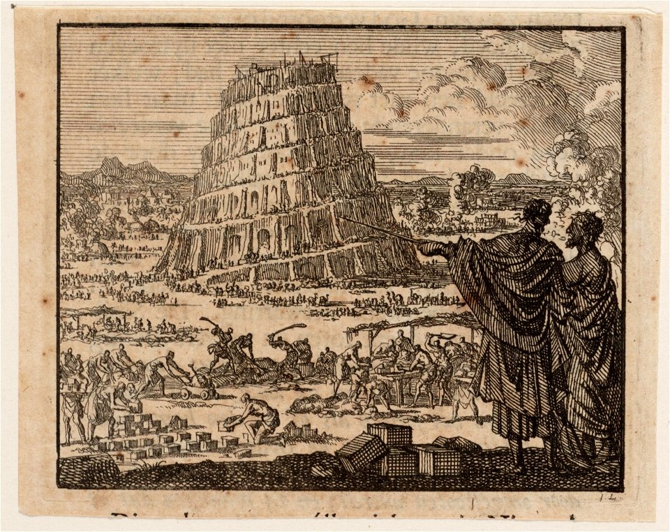 De bouw van de toren van Babel, objectnr A 47786