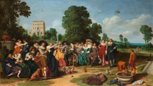 De buitenpartij Rijksmuseum SK-A-1796