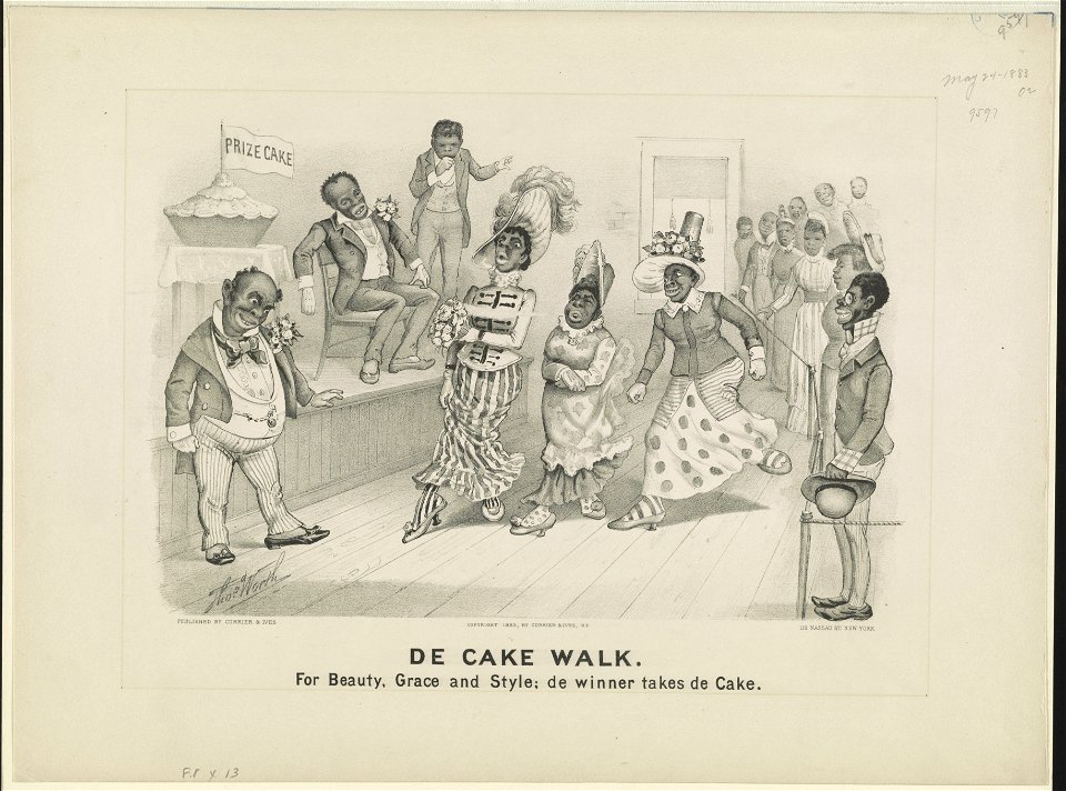 De cake walk- For beauty, grace and style; de winner takes de cake LCCN90714150