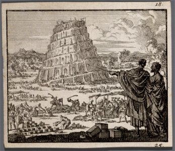 De bouw van de toren van Babel, objectnr A 48035
