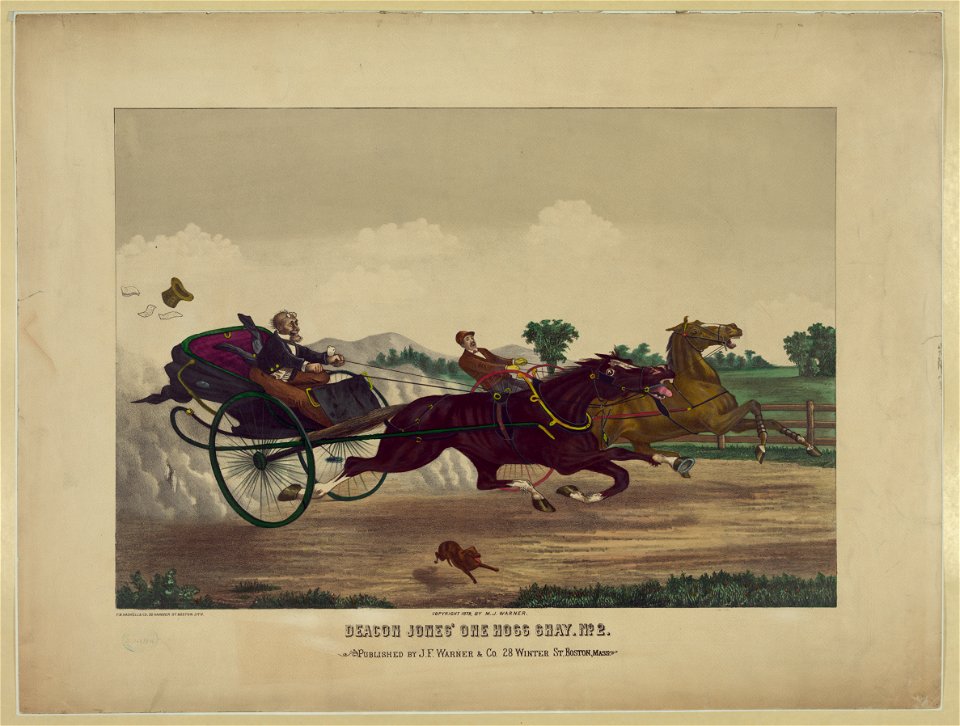 Deacon Jones' one hoss shay, no. 2 - F.M. Haskell & Co. 30 Hanover St. Boston, Lith. LCCN2006681069
