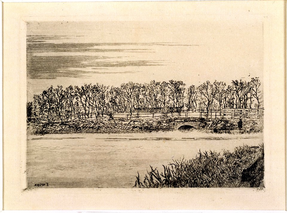 De brug van het bos in Oostende, James Ensor, MSK Gent, 1998-B-69-2 (T69)