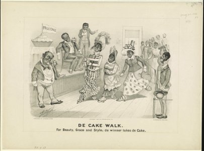De cake walk- For beauty, grace and style; de winner takes de cake LCCN90714150