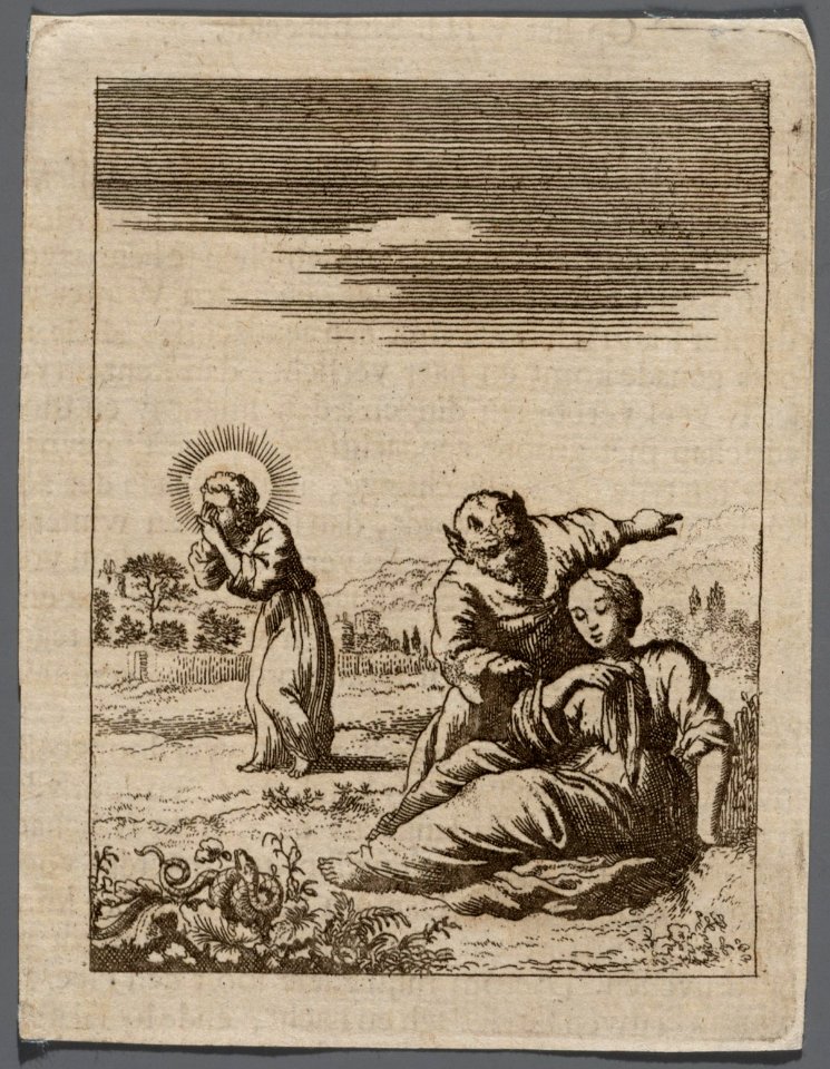 De ziel door den booze verzocht, Jezus te verlaten, objectnr A 19158