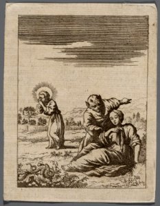 De ziel door den booze verzocht, Jezus te verlaten, objectnr A 19158