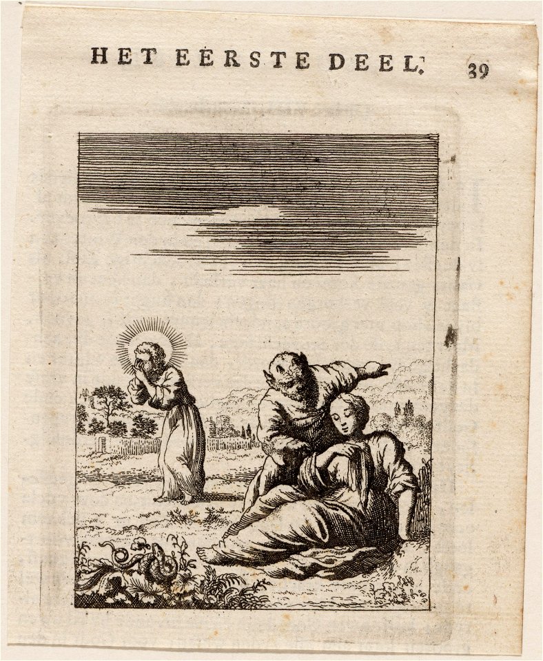 De ziel door den booze verzocht, Jezus te verlaten, objectnr A 19220